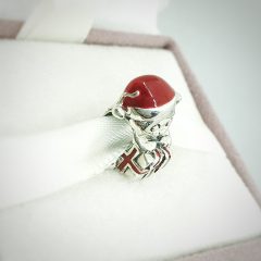 фотография шарм пандора котик с подарком. 792007EN39 №3