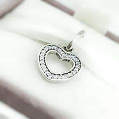 фотография подвеска пандора нежное сердце 791304CZ- №5